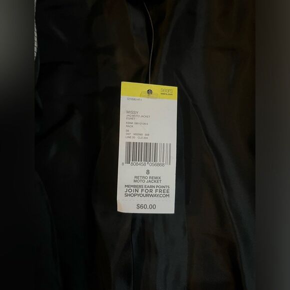 NWT Metaphor “Missy” Moto White Jacket. Size 8. - Picture 7 of 9
